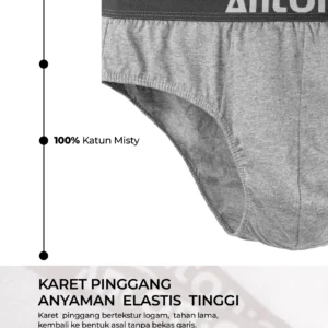 Antonio men's briefs underwear100% combed cotton celana dalam pria