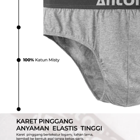 Antonio men's briefs underwear100% combed cotton celana dalam pria