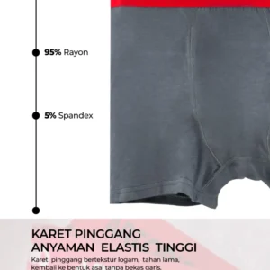 Antonio men's boxer underwear 95% rayon breathable celana dalam pria