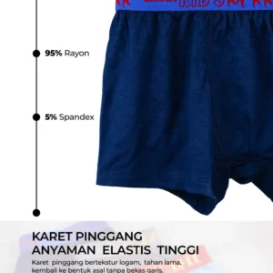 Antonio Kids’ Boxer Shorts – Stretch Underwear for Boys (95% Cotton, 5% Spandex)